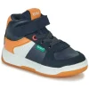 mode tendance Kickers KICKALIEN Couleur Marine / Orange 22