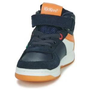 mode tendance Kickers KICKALIEN Couleur Marine / Orange 12