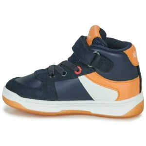 mode tendance Kickers KICKALIEN Couleur Marine / Orange 14