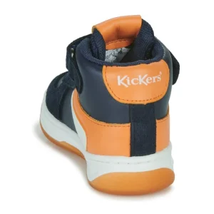 mode tendance Kickers KICKALIEN Couleur Marine / Orange 16