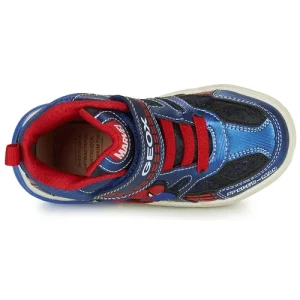 dernière tendance Geox J GRAYJAY BOY C Couleur Bleu / Rouge 18