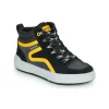 vente pas cher Geox J WEEMBLE BOY B Couleur Noir / Gris / Jaune 22