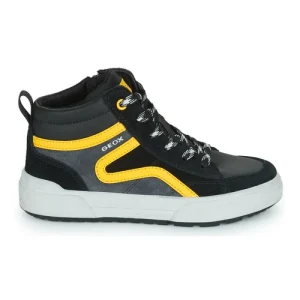 vente pas cher Geox J WEEMBLE BOY B Couleur Noir / Gris / Jaune 10