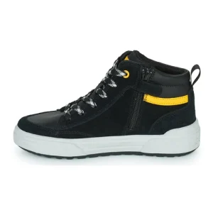 vente pas cher Geox J WEEMBLE BOY B Couleur Noir / Gris / Jaune 14