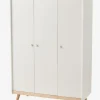 haute qualité Armoire 3 Portes LIGNE CONFETTI Blanc/bois – Vertbaudet 22