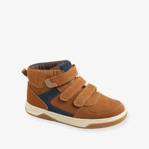 Promotio de vente Baskets Montantes En Cuir Garçon Camel – Vertbaudet 10