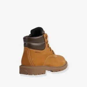 magasin en ligne france Boots Cuir Garçon Shaylax GEOX® Camel – Geox 10