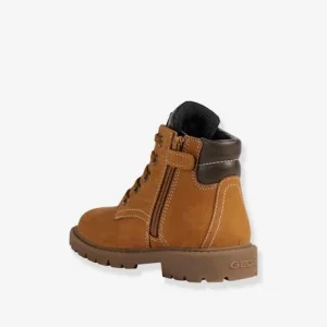 magasin en ligne france Boots Cuir Garçon Shaylax GEOX® Camel – Geox 12