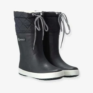 nouveau produit Bottes De Pluie Fourrées Enfant Lolly Pop Giboulée AIGLE® Noir Blanc – Aigle 12