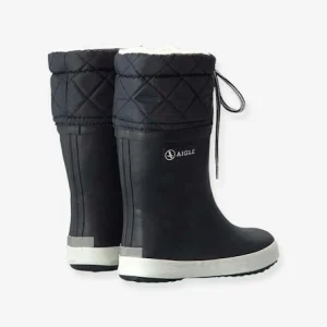 nouveau produit Bottes De Pluie Fourrées Enfant Lolly Pop Giboulée AIGLE® Noir Blanc – Aigle 18