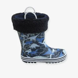 achat pas cher Bottes De Pluie Garçon Dinosaure En Caoutchouc Marine Dino – Vertbaudet 12