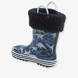 achat pas cher Bottes De Pluie Garçon Dinosaure En Caoutchouc Marine Dino – Vertbaudet 14