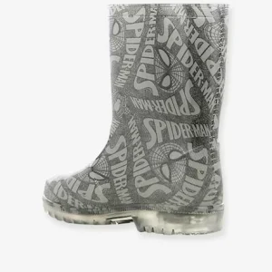 Bottes De Pluie Semelle Lumineuse Spiderman® Gris Clair Imprime – Spiderman boutiqued en ligne 13