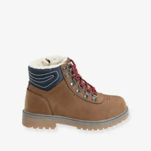 Bottines Garçon Lacées Et Zippées Cognac – Vertbaudet Large choix en ligne 16