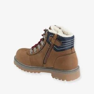 Bottines Garçon Lacées Et Zippées Cognac – Vertbaudet Large choix en ligne 18