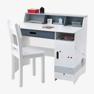 vente en ligne pas cher Bureau Enfant ECUSSON Blanc – Vertbaudet 8