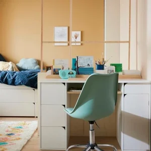 Bureau Enfant LIGNE ECLIPSE Blanc/bois – Vertbaudet à prix très bas 16