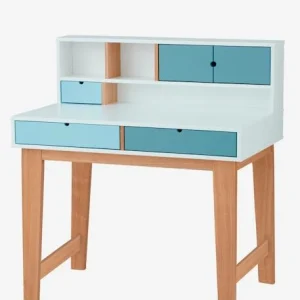 Bureau Enfant LIGNE OSLO Blanc/bleu/bois – Vertbaudet garantie de qualité 10