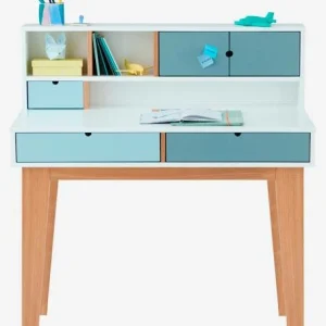 Bureau Enfant LIGNE OSLO Blanc/bleu/bois – Vertbaudet garantie de qualité 12