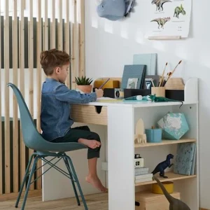 Bureau Enfant School Blanc – Bois – Vertbaudet excellents soldes 9