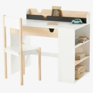 Bureau Enfant School Blanc – Bois – Vertbaudet excellents soldes 11