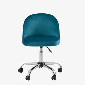 Chaise De Bureau à Roulettes Enfant En Velours Bleu/vert – Vertbaudet Vente 7