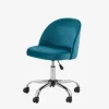 Chaise De Bureau à Roulettes Enfant En Velours Bleu/vert – Vertbaudet Vente 22