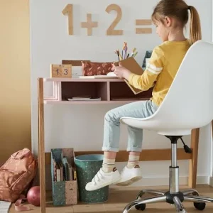 offre spéciale Chaise De Bureau Enfant à Roulettes Rose – Vertbaudet 14