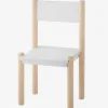 grande marque pas cher Chaise Maternelle Pour Table De Jeu LIGNE WOODY Blanc – Bois – Vertbaudet 20