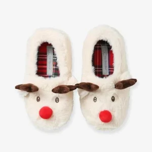 en promotion Chaussons De Noël Pour La Famille Beige Clair – Vertbaudet 10