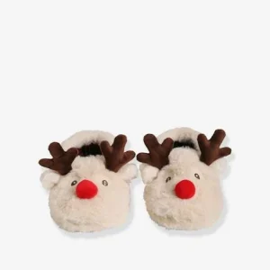 en promotion Chaussons De Noël Pour La Famille Beige Clair – Vertbaudet 18