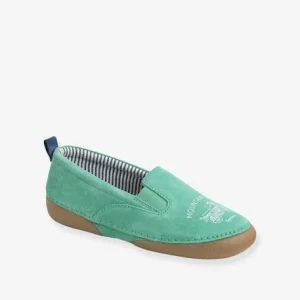 excellents soldes Chaussons élastiqués Garçon En Cuir Vert – Vertbaudet 12