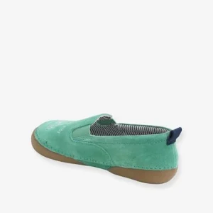 excellents soldes Chaussons élastiqués Garçon En Cuir Vert – Vertbaudet 14