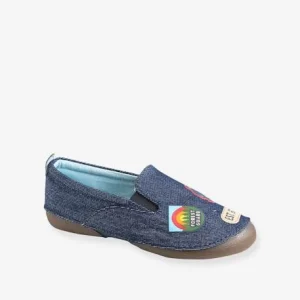 Chaussons élastiqués Garçon En Denim Bleu Denim – Vertbaudet Top ventes 12