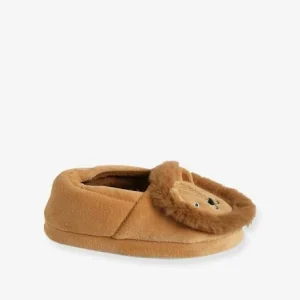 en france Chaussons Intérieur Velours Enfant Lion Cappuccino – Vertbaudet 12