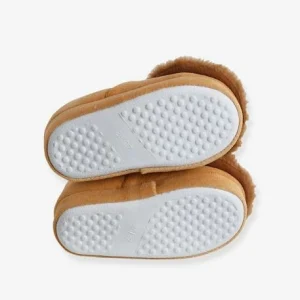 en france Chaussons Intérieur Velours Enfant Lion Cappuccino – Vertbaudet 16