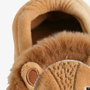 en france Chaussons Intérieur Velours Enfant Lion Cappuccino – Vertbaudet 18