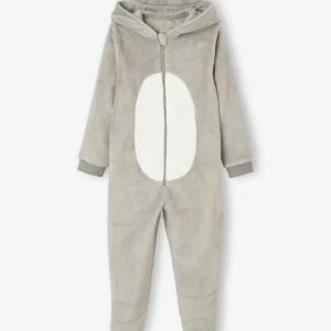 magasin pas cher Combi-pyjama Loup Garçon Gris Clair – Vertbaudet 16