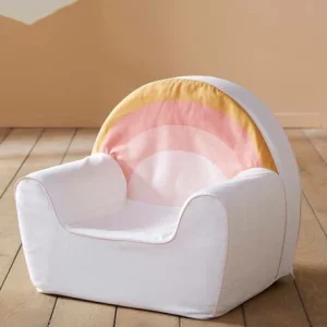 haute qualité Fauteuil En Mousse Personnalisable Arc-en-ciel Blanc – Vertbaudet 18