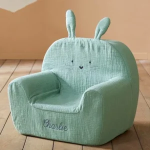 Fauteuil En Mousse Personnalisable Lapin Vert – Vertbaudet Boutique officielle 16