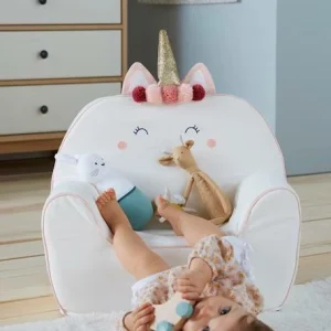 Fauteuil En Mousse Personnalisable Licorne Blanc – Vertbaudet en ligne 14