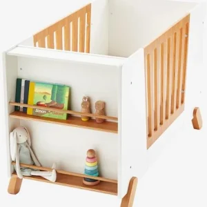 Lit Bébé Avec Barrière Amovible + Rangement Bibliothèque LIGNE PIROUETTE Blanc – Vertbaudet Meilleur Service 14