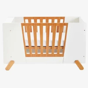 Lit Bébé Avec Barrière Amovible + Rangement Bibliothèque LIGNE PIROUETTE Blanc – Vertbaudet Meilleur Service 18