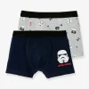 vente en ligne Lot De 2 Boxers Garçon Star Wars® Bleu Animé / Gris Aop – Star Wars 20