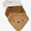 Paris Lot De 3 Bavoirs Bandanas En éponge Et Gaze De Coton Caramel – Vertbaudet 17