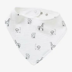 beauté Lot De 3 Bavoirs Bandanas En Gaze De Coton Lot Vert Panda – Vertbaudet 12