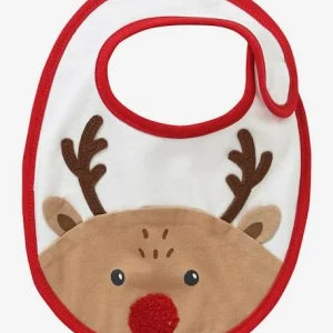 Lot De 3 Bavoirs Bébé Spécial Noël Capsule Famille Rouge/écru – Vertbaudet excellente qualité 9