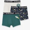 Lot De 3 Boxers Garçon Explorer Lot Bleu – Vertbaudet Livraison rapide 20