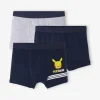 Pas Cher Magasin Soldes Lot De 3 Boxers Pokémon® Bleu Marine, Gris Chiné – Pokemon 22