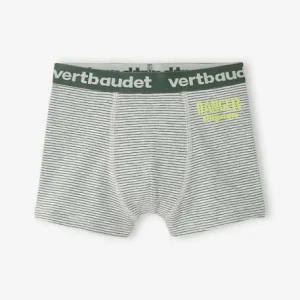 Lot De 3 Boxers Stretch “crocodiles” Garçon Lot Kaki Et Gris – Vertbaudet REMISE allant jusqu. 12